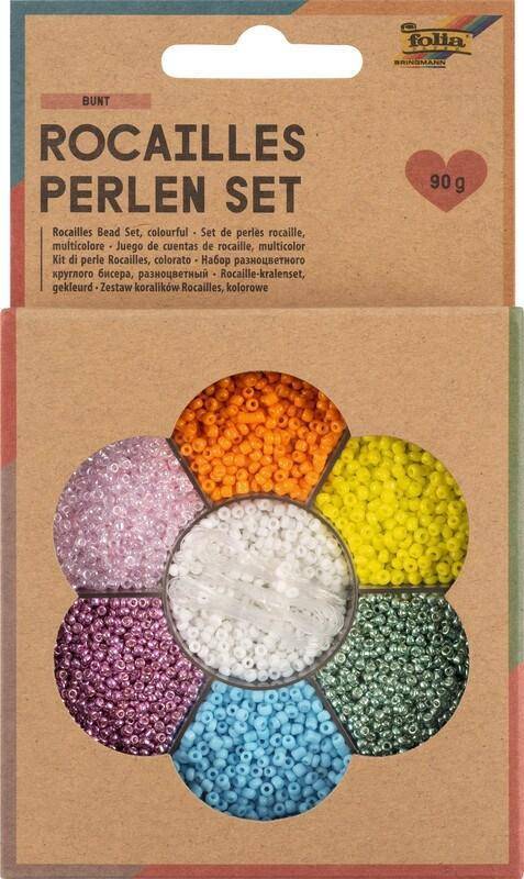 Folia Rocailles Beads Set Mixed Colours