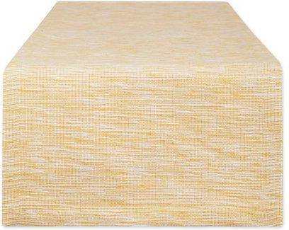 DII 108" Rib Tablecloth White, Gold