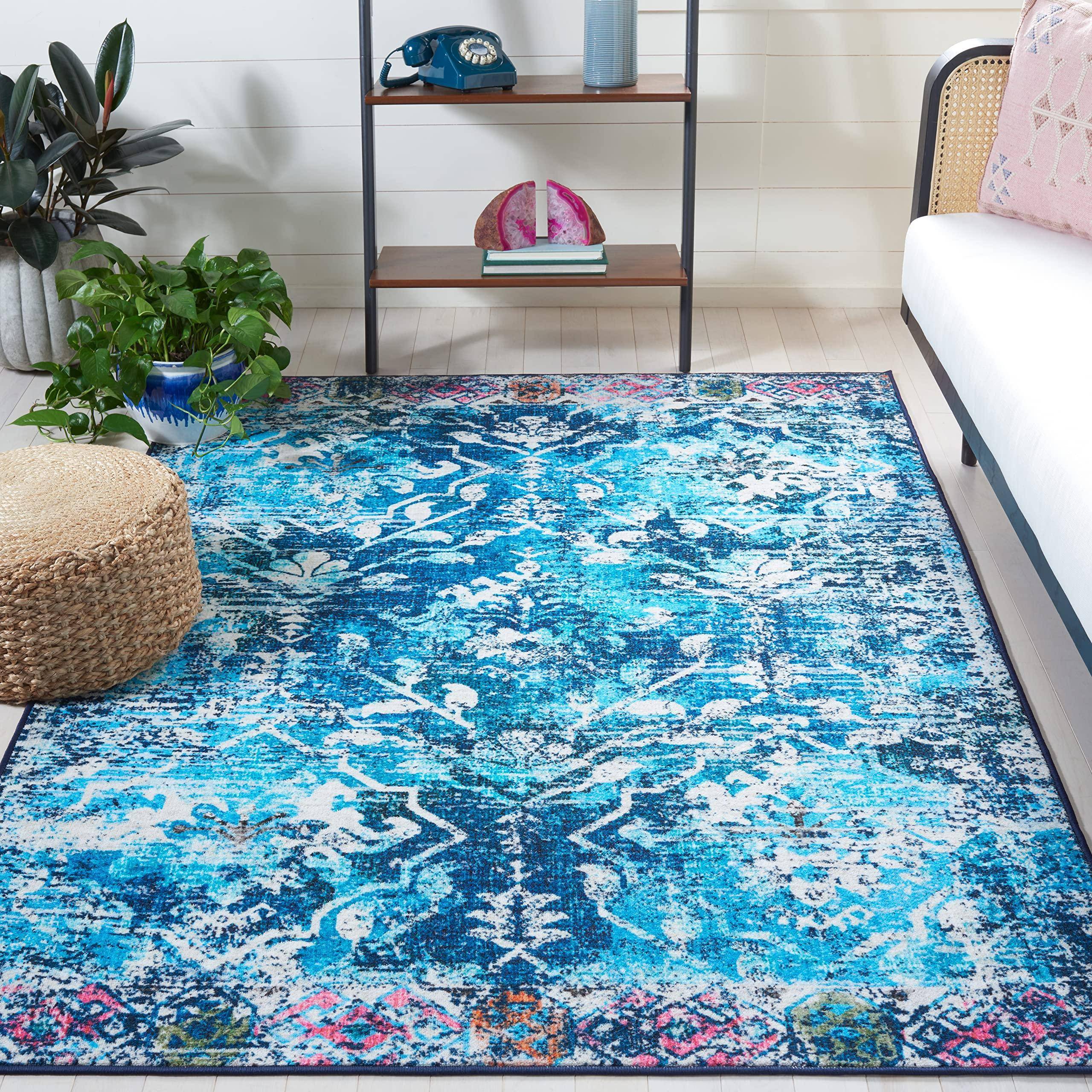 Safavieh Riviera Collection RIV117N Blue, Multicolor