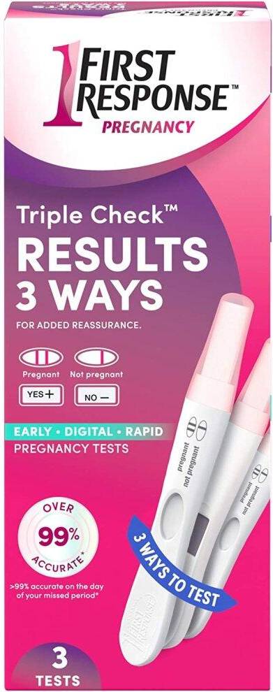 First Response Triple Check Pregnancy Test Kit