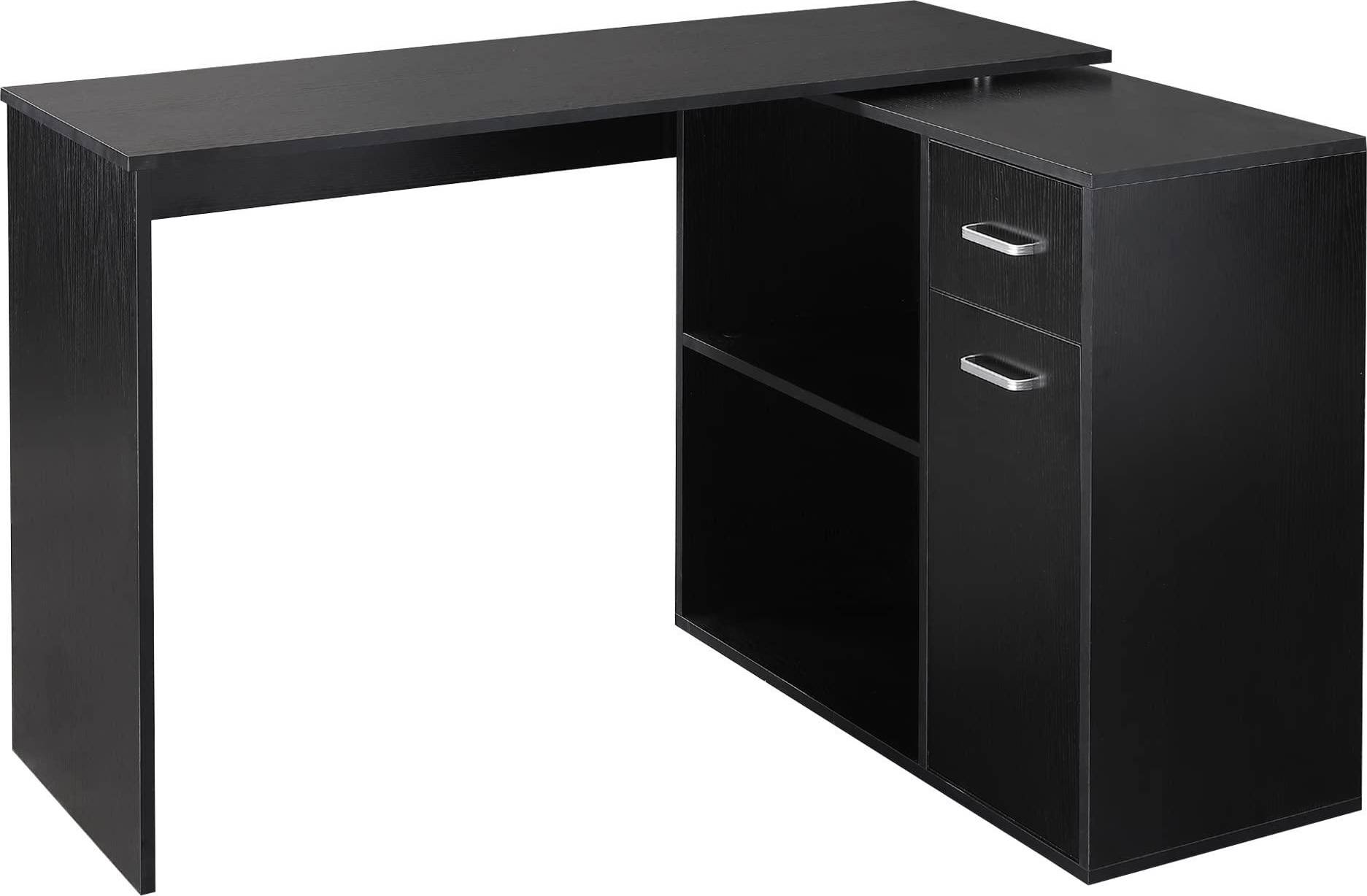 L shaped corner desk Homcom L Shaped Corner Writing Desk