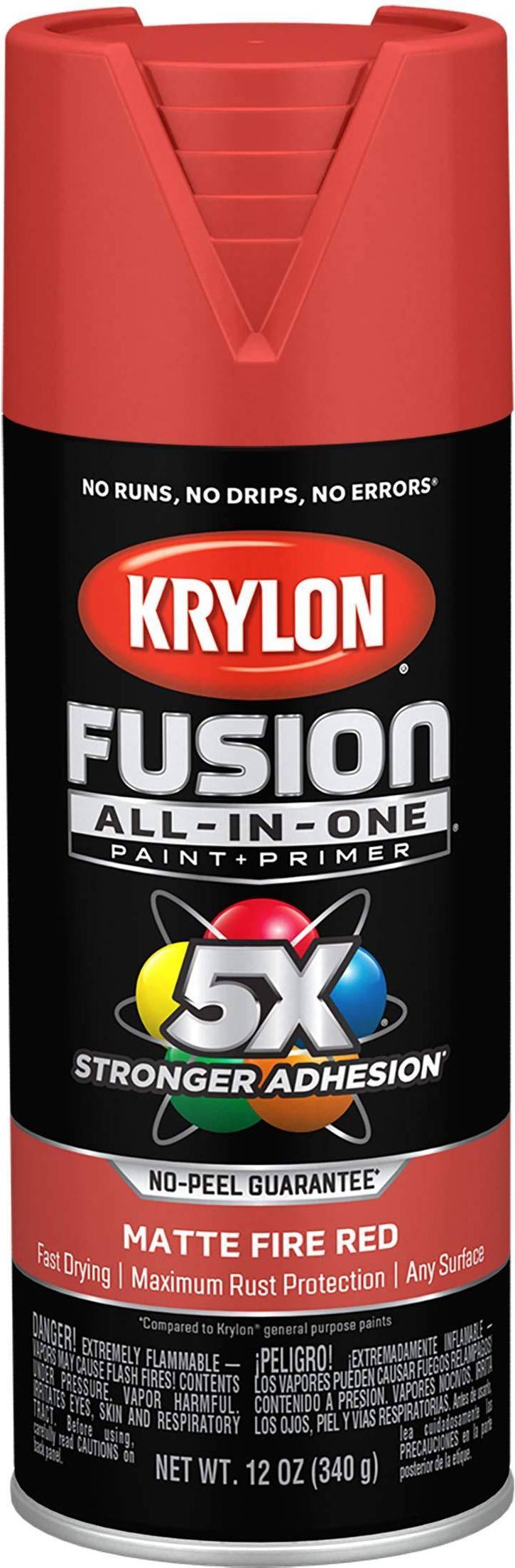 Krylon spray paint Krylon Fusion All-In-One Matte Fire Spray Paint