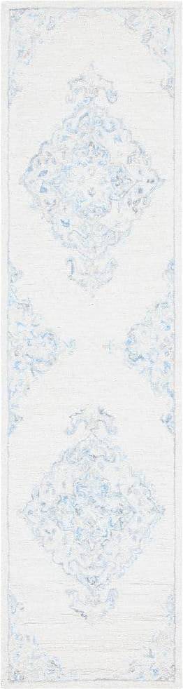 Safavieh Micro-Loop Collection White, Blue