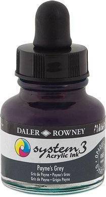 Daler Rowney System3 Ink 29.5 ml Paynes Grey