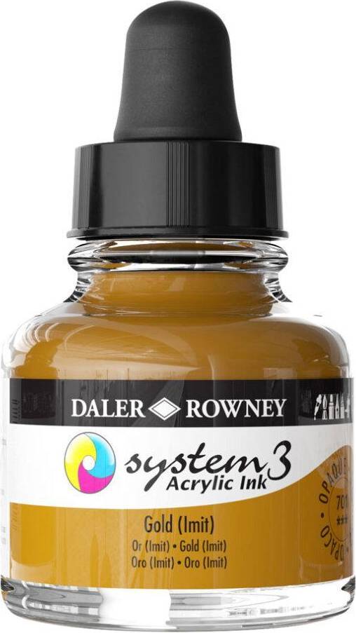 Daler Rowney System3 Ink 29.5 ml Gold Imit