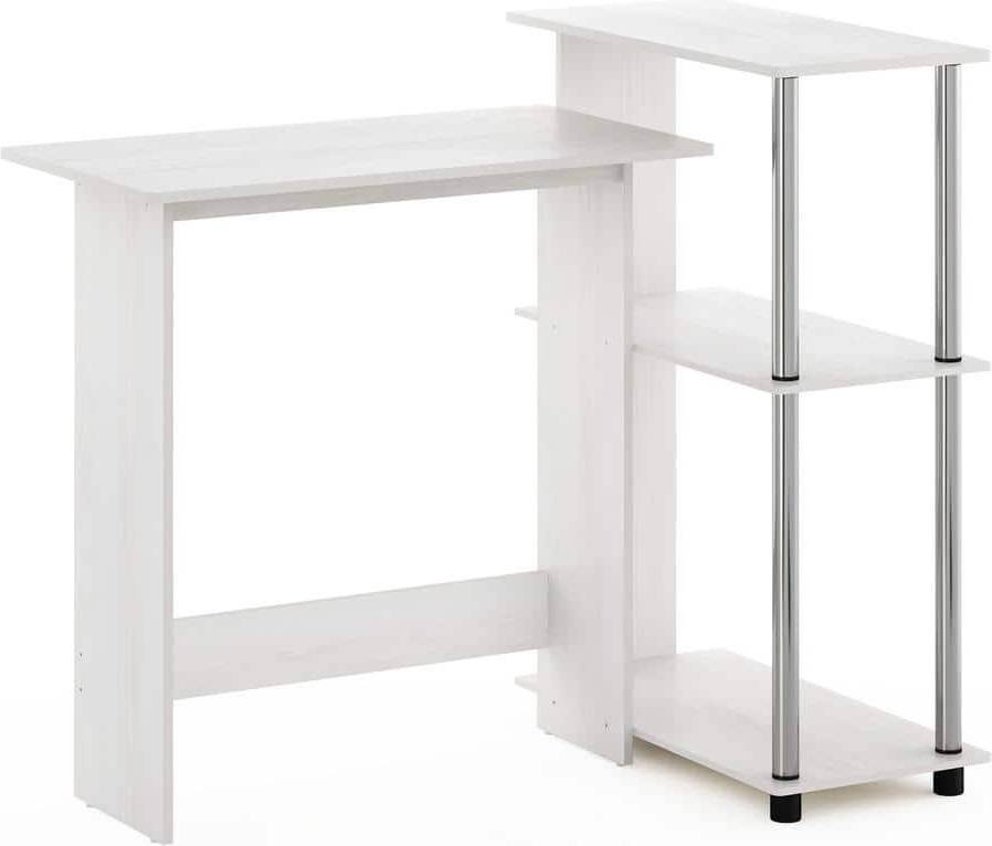 Corner computer desk with storage Furinno Corner Computer Bookshelf Writing Desk