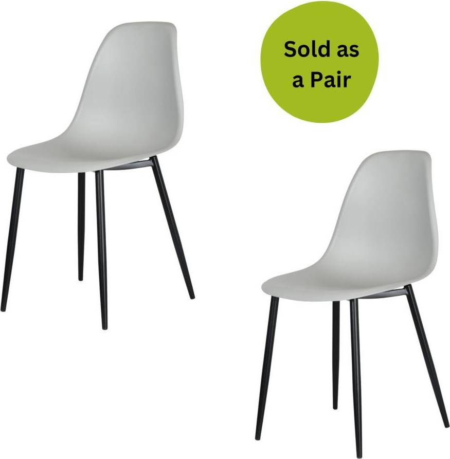Home Source plastic Kitchen Chair 2pcs