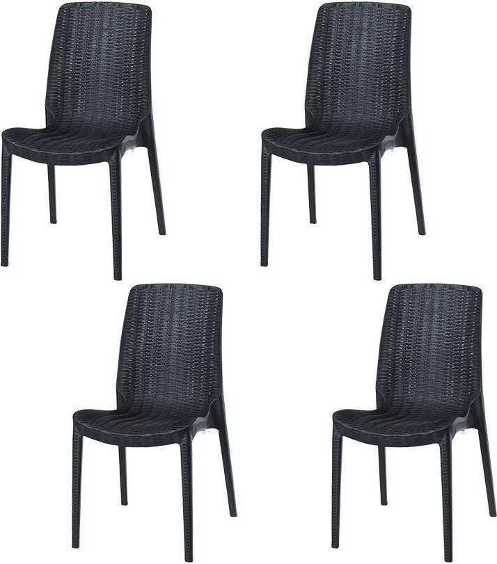 Rue Black Rattan Chair