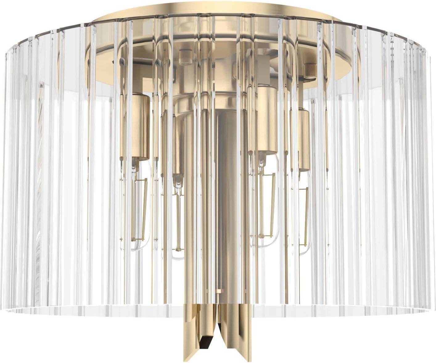 Hunter flush mount ceiling fan with light Hunter Fan Hunter Gatz Alturas Ribbed Ceiling Flush Light