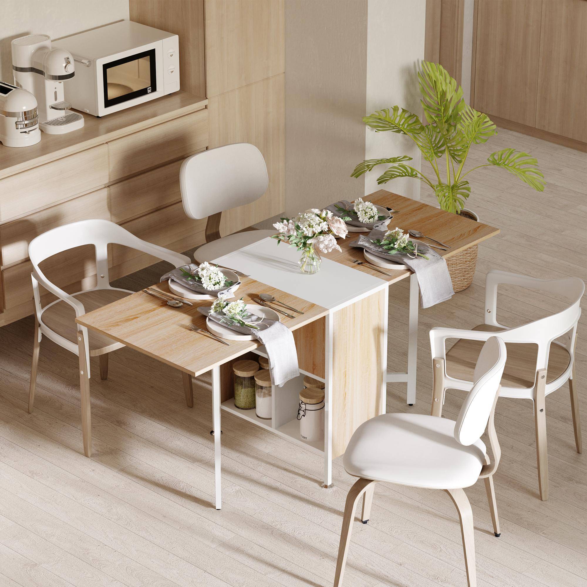 Computer bord Homcom Folding Table Computer Desk Workstation Matbord