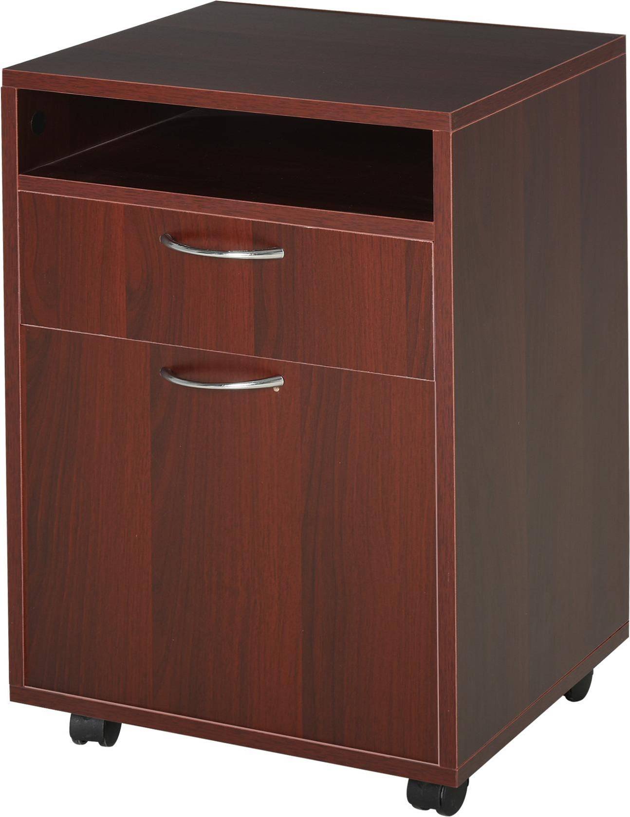Printer stand with storage Homcom Mobile File Organizer Filing Organizer Storage Cabinet