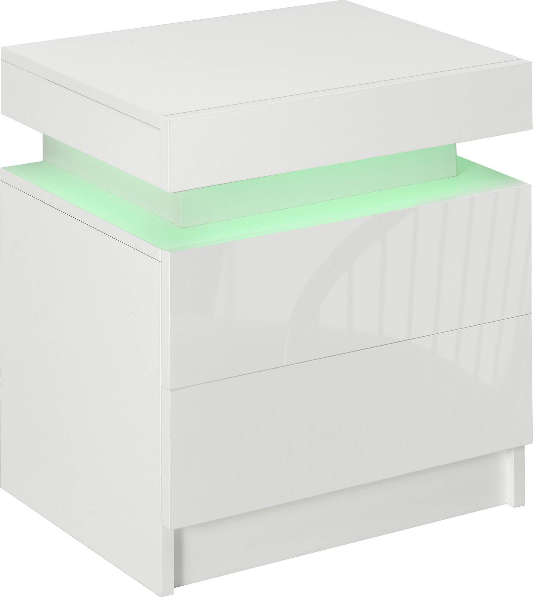 Homcom White Bedside Table