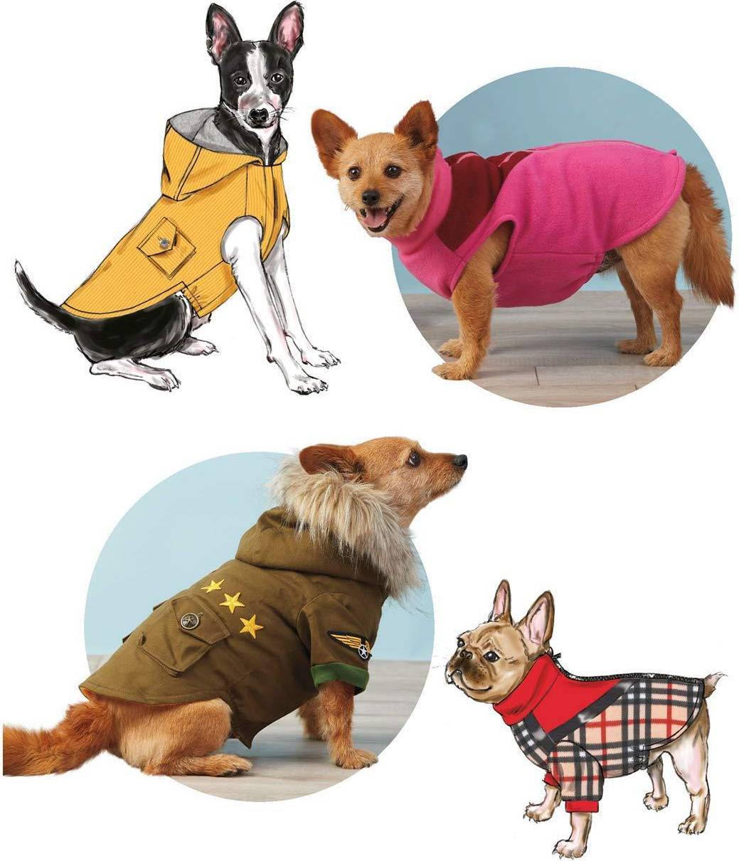Simplicity Sewing Pattern Dog Coats