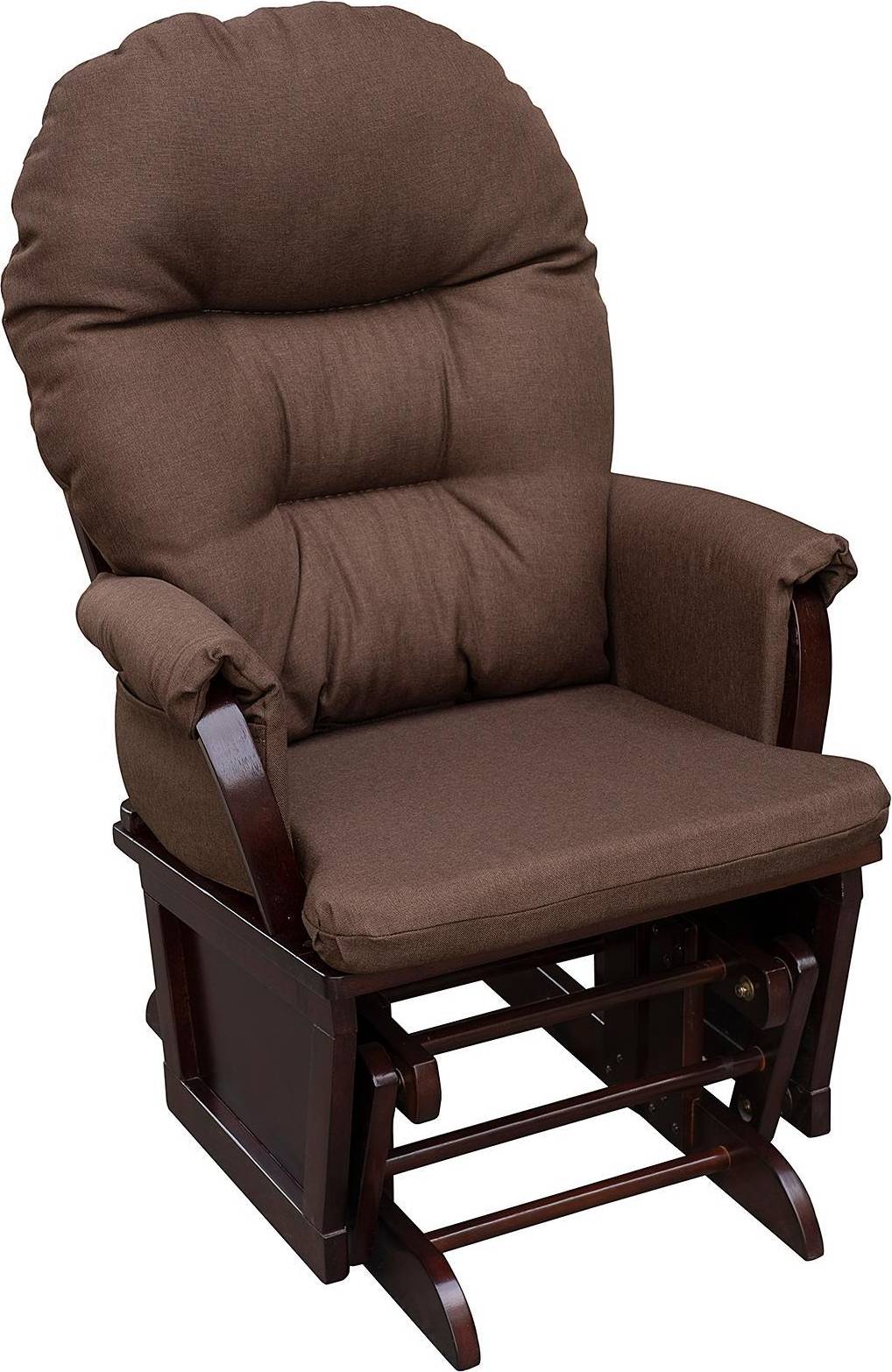 Nursery chair Homcom Dark Nursery Glider Rocking Chair