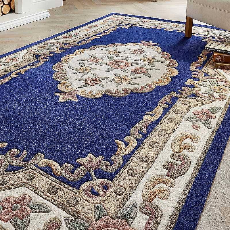 Origins Shensi Wool Rug Blue cm