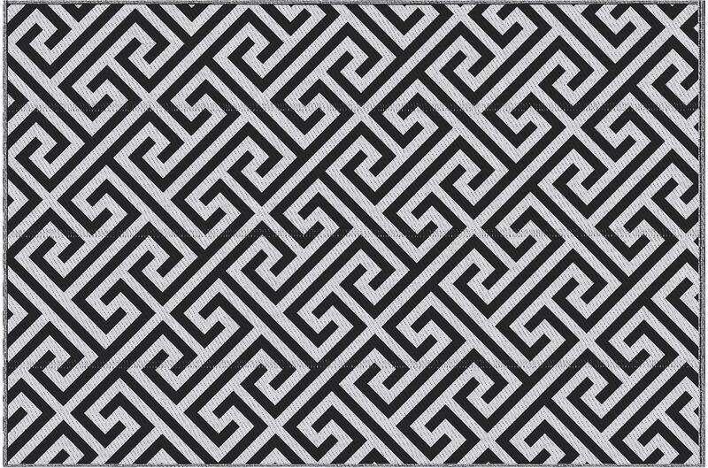 OutSunny 121x182cm Reversible Outdoor Rug Portable Plastic Straw RV Camping Mat
