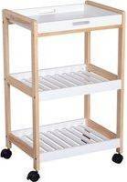 Homcom 3 Tier Kitchen Trolley Trolley Table