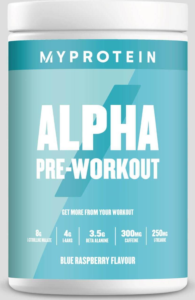 Myprotein Alpha Pre-Workout 600 g - Blue Raspberry