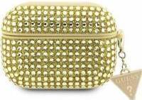 Airpods pro 2022 Guess AirPods Pro 2 Case Gold Rhinestone Triangle Charm