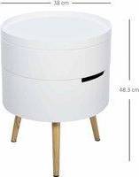 Homcom Coffee Night Bedside Table