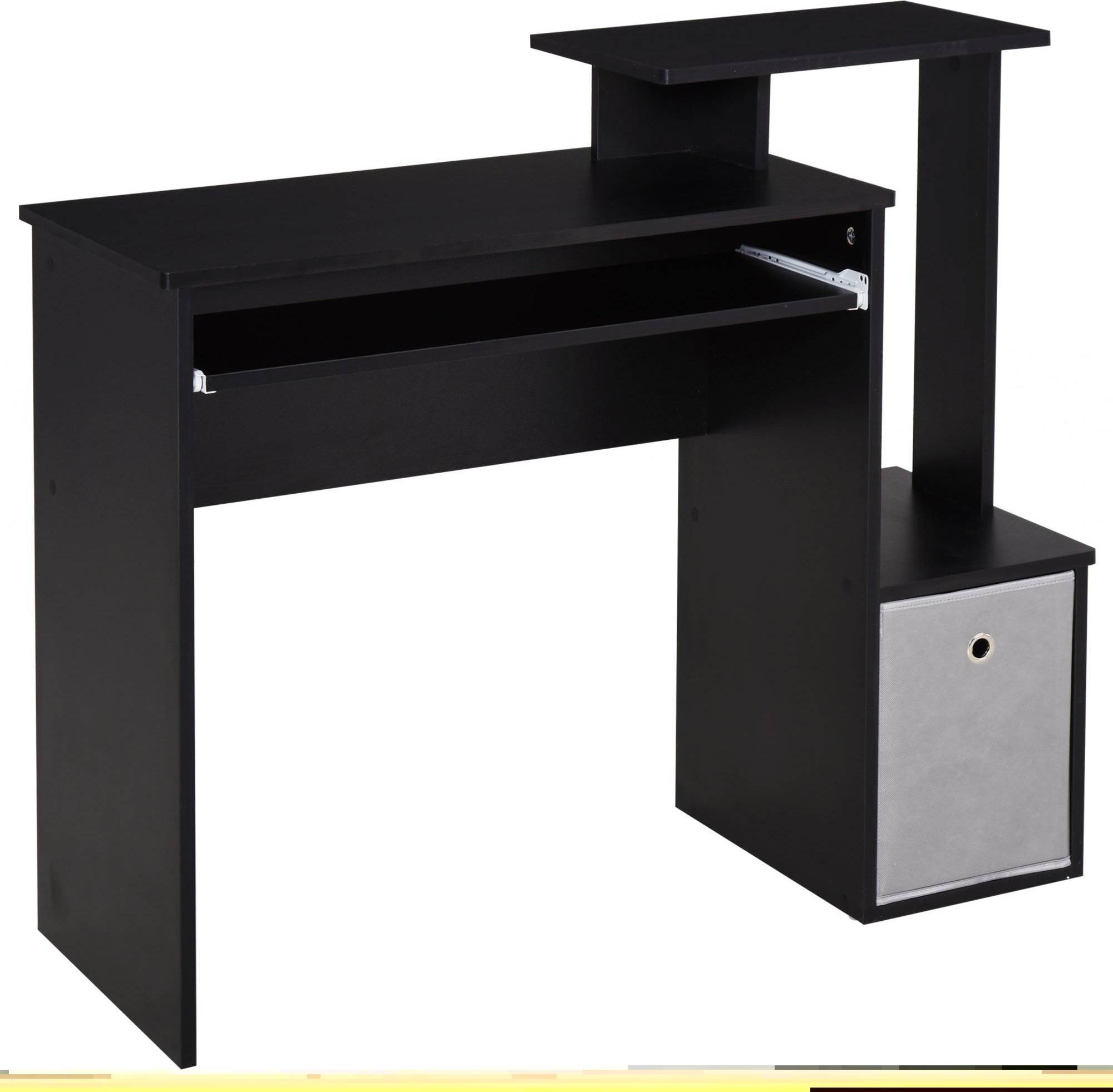 Homcom Wooden Computer Table with Keyboard Tray Skrivebord