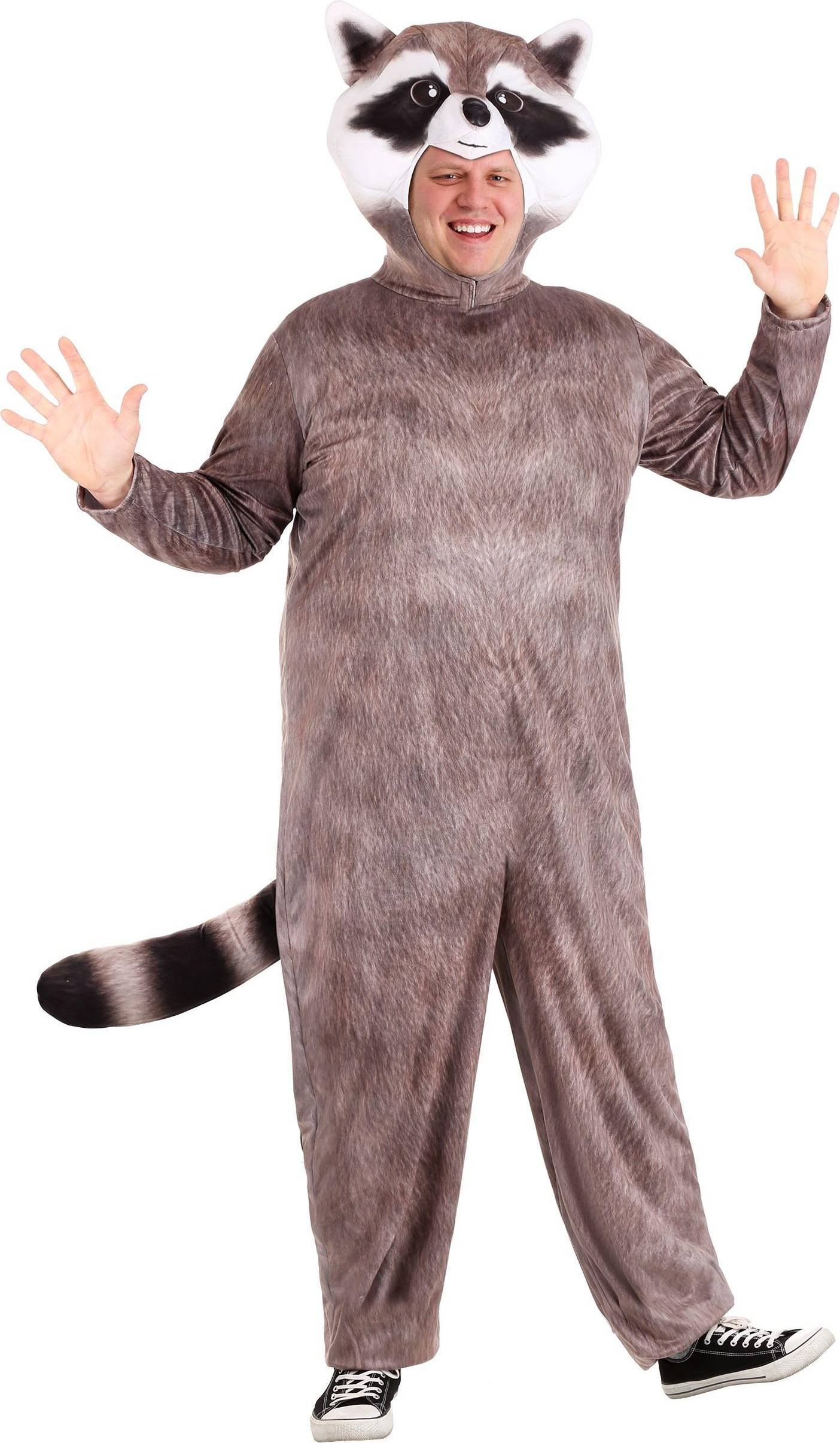 Fun Plus Size Realistic Raccoon Costume