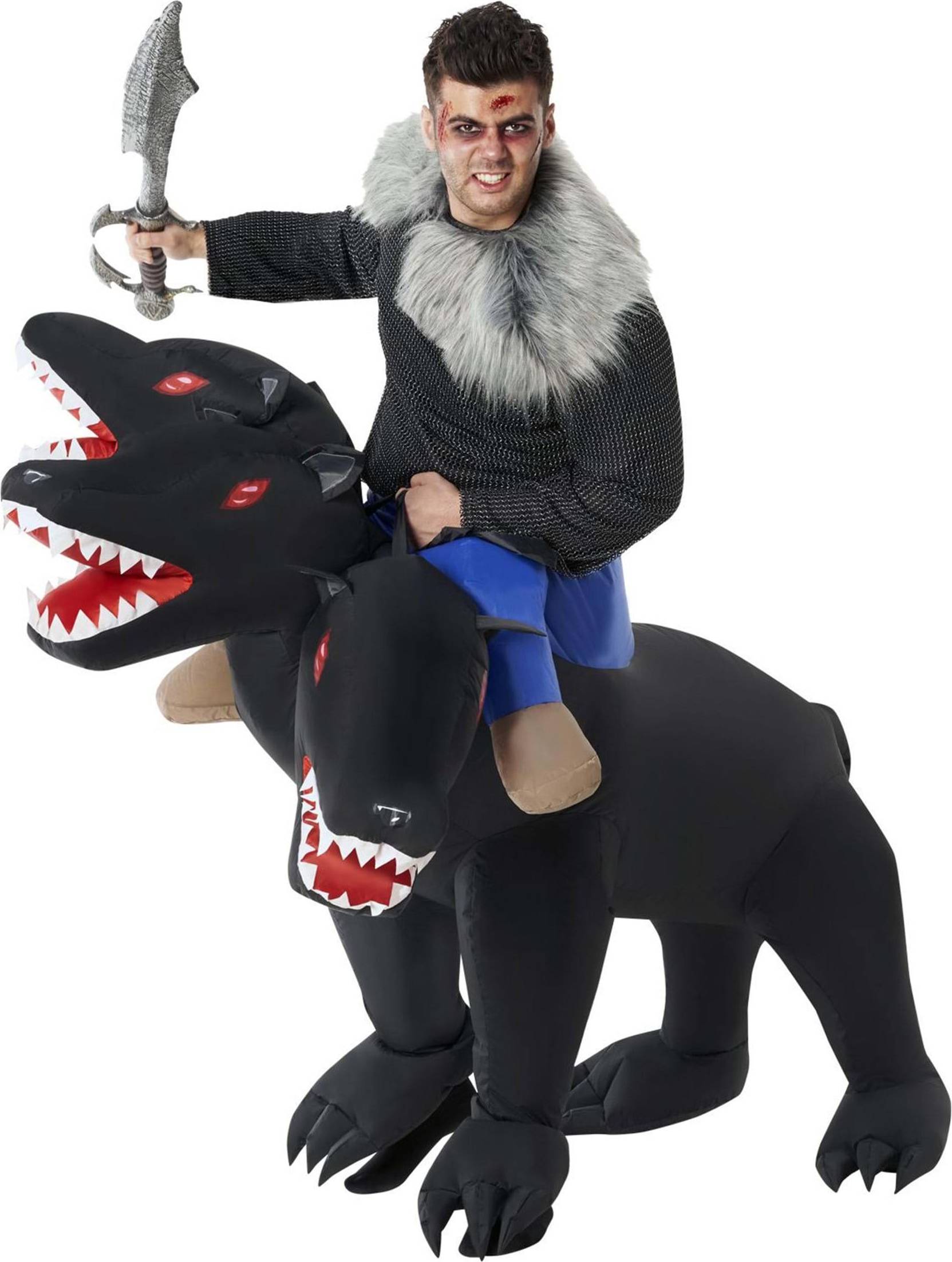 Morphsuit Evil 3-Headed Dog Ride On Inflatable Costume