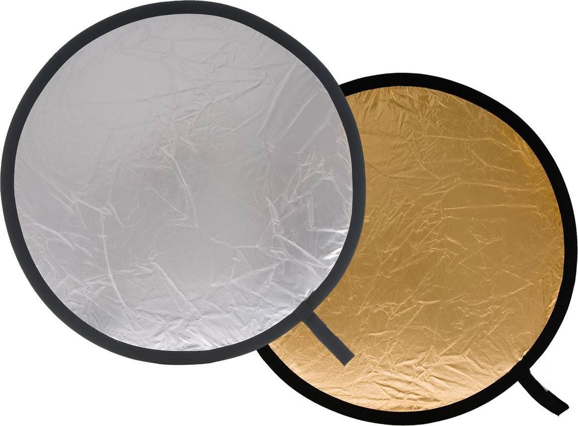 Manfrotto 48" Circular Collapsable Reflector, Silver/Gold