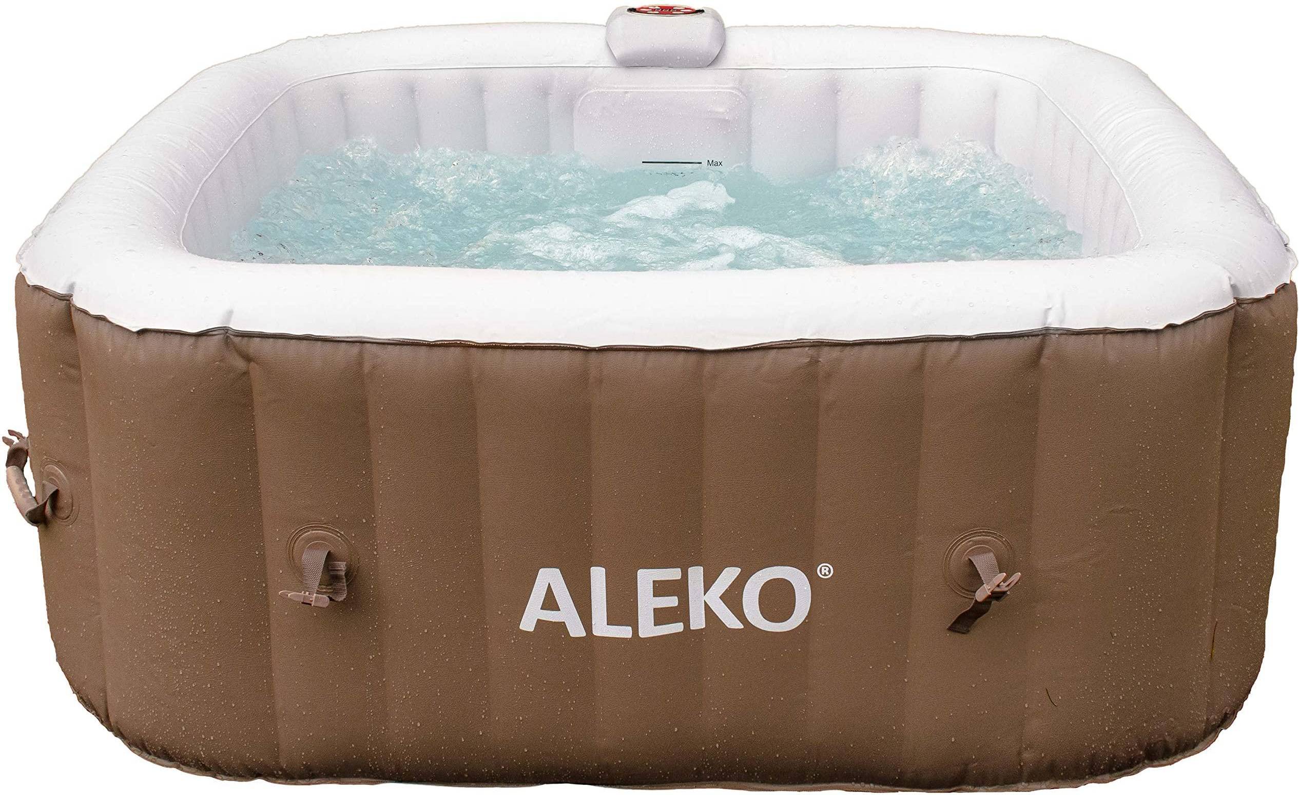 Portable hot tub Aleko Inflatable Hot Tub 4-Person