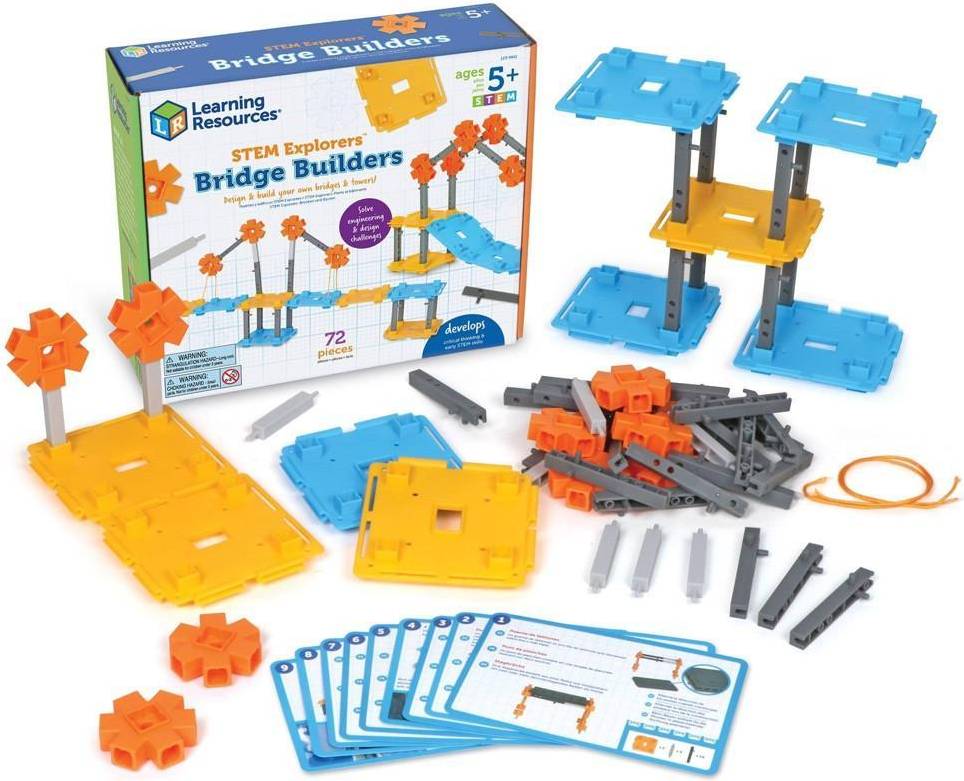 Learning Resources STEM Explorers Bridge Builders 72 Pieces