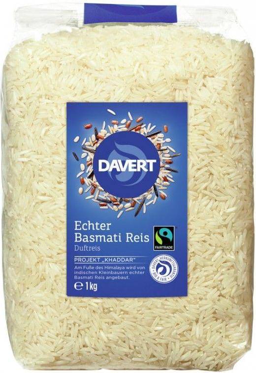 Davert Riso Basmati Bianco Bio 1000 g