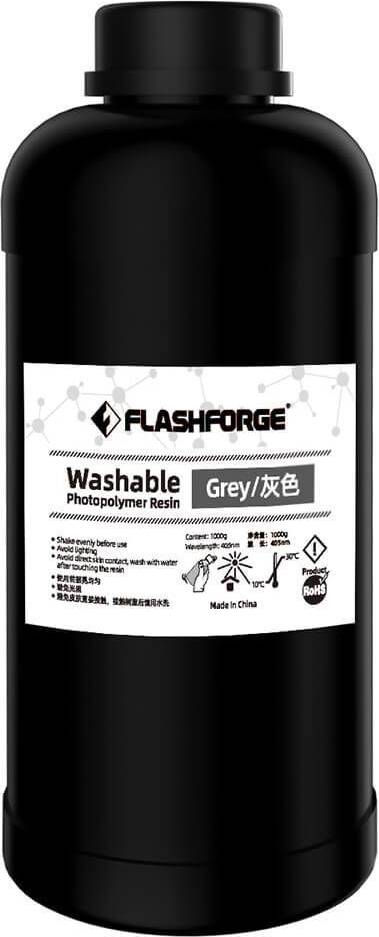 3d resin Flashforge Washable Resin Grey 1L