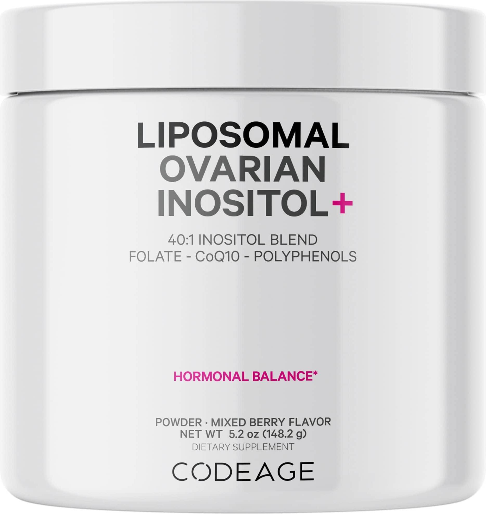 Inositol Codeage Inositol Ov'rico Liposomal Frutos Rojos 147 g