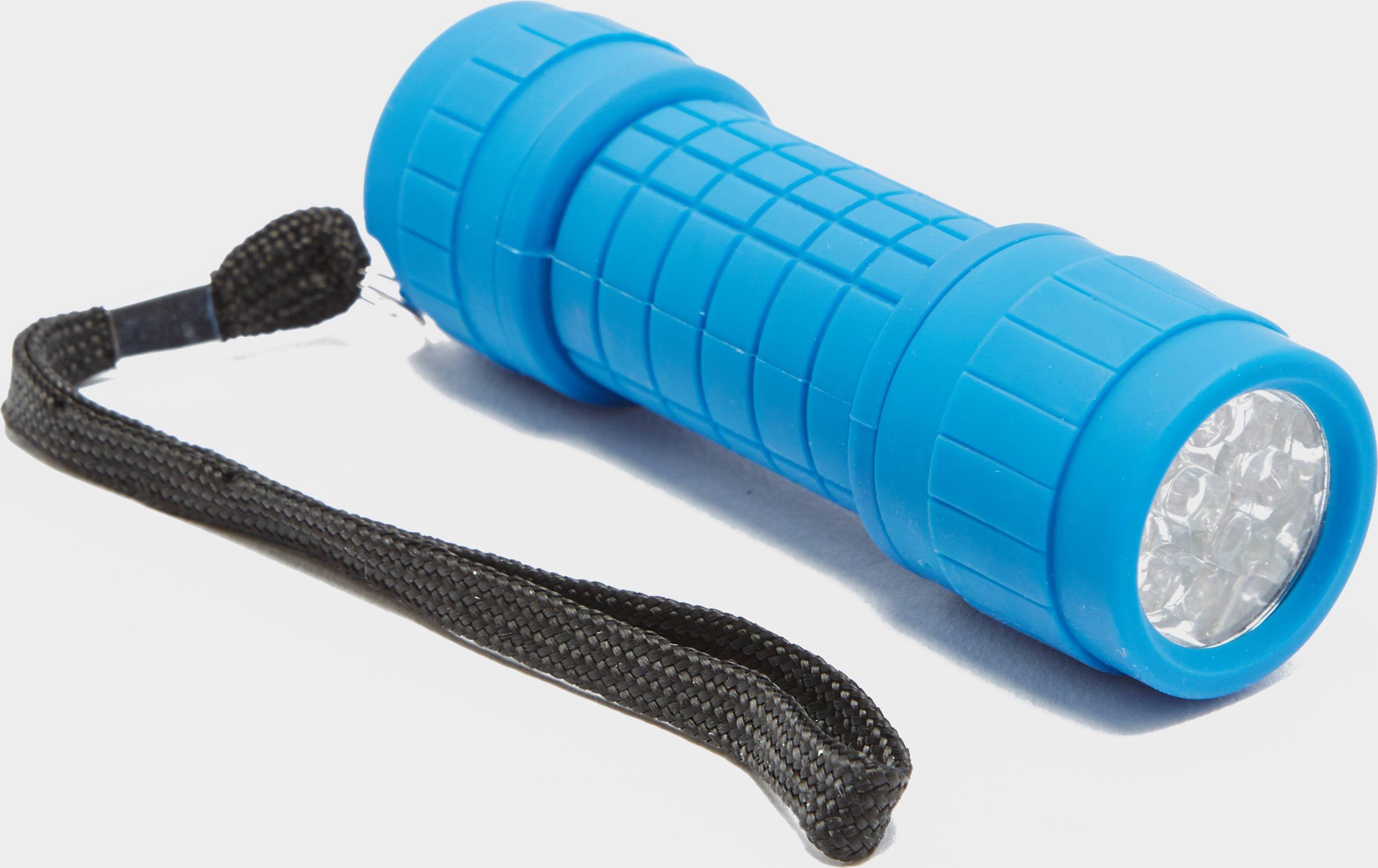 9 LED Torch Blue