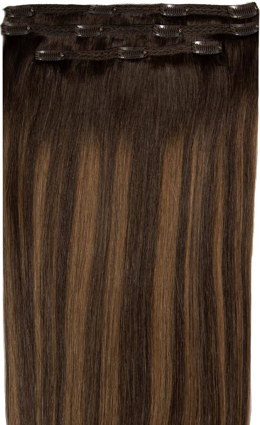 18" Deluxe Remy Instant ClipIn Hair Extensions - Brun