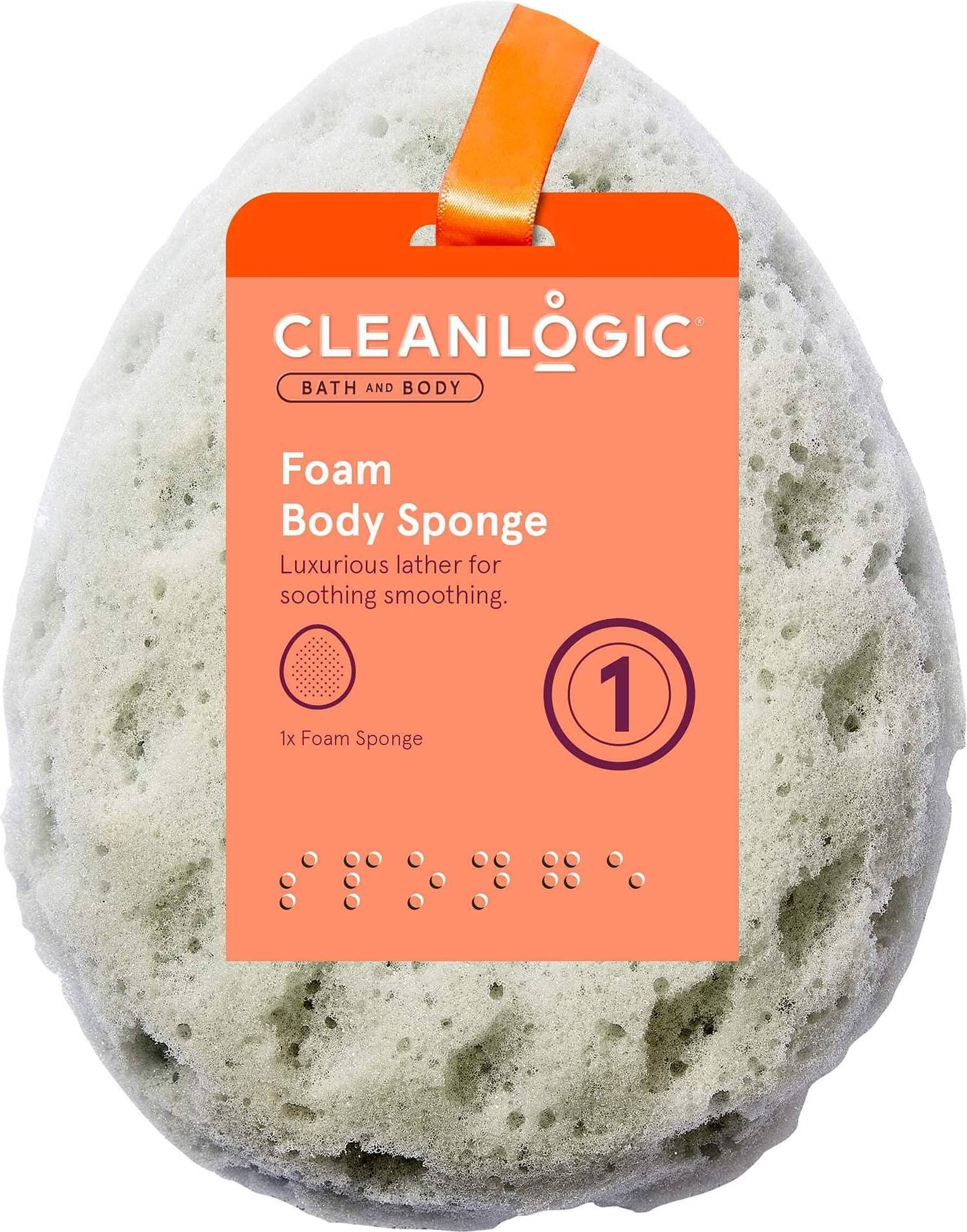 Clean Cleanlogic Foam Body Sponge 3 pcs