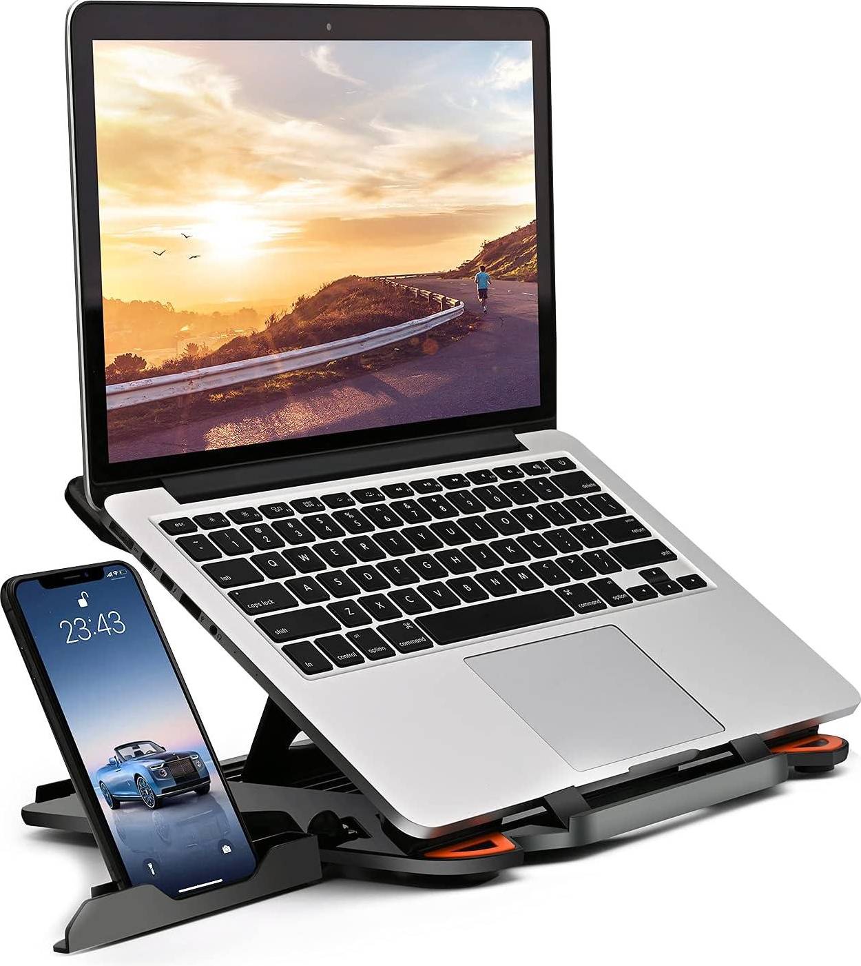 Laptop stand for desk adjustable KENTEVIN Adjustable Laptop Computer Multi Angle Stand