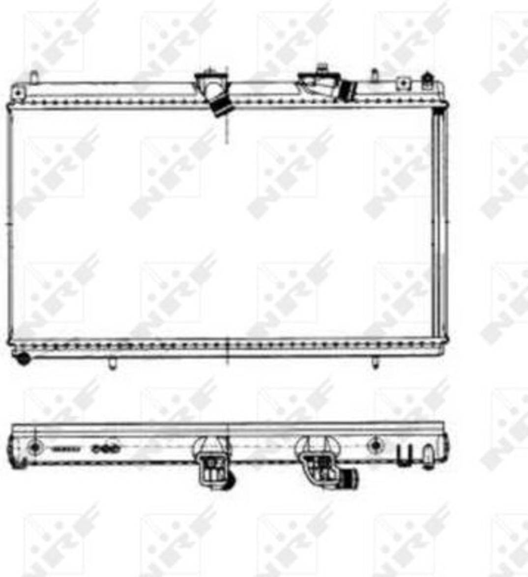 NRF Radiator, engine cooling 50443