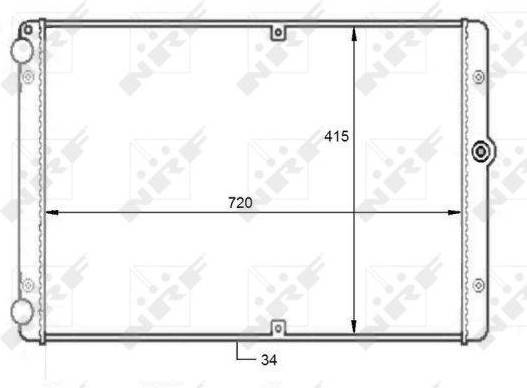 NRF Engine Cooling 59088 Radiator