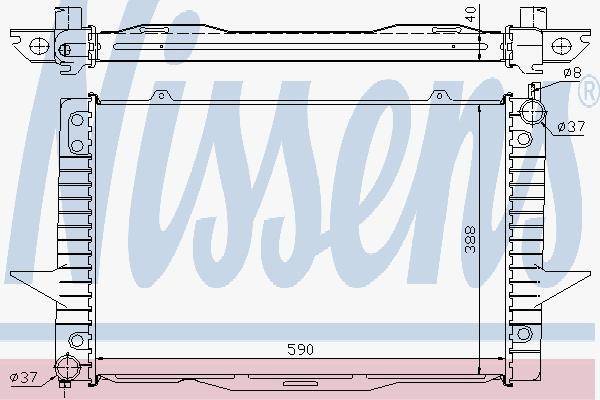Nissens Radiator Engine Cooling 65546A