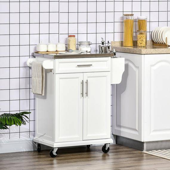 Homcom Rolling Kitchen Cart