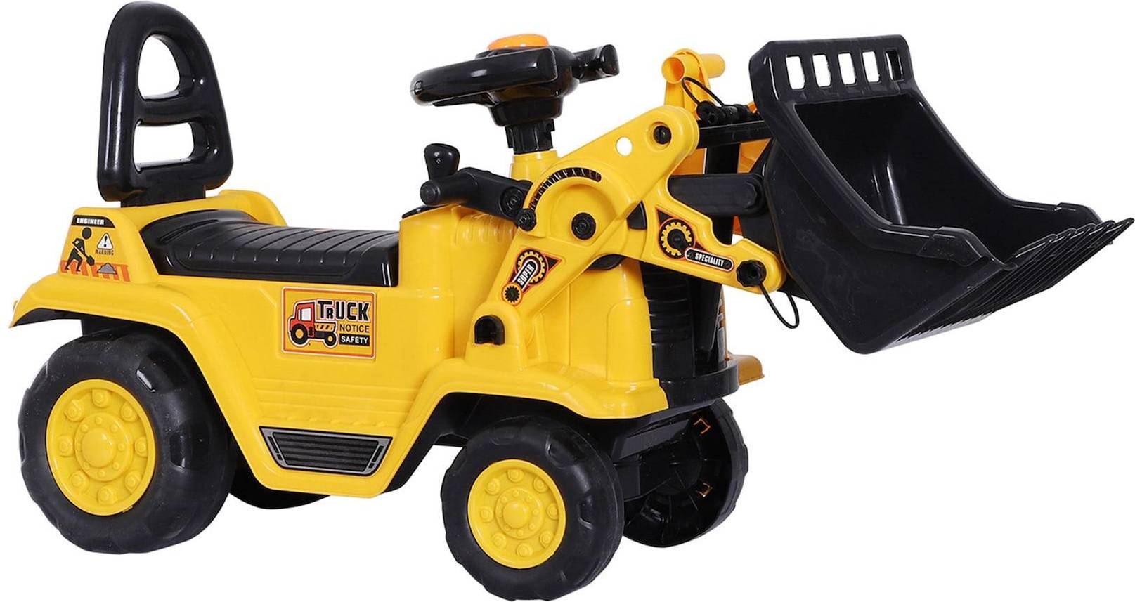Homcom Yellow Ride-On Digger