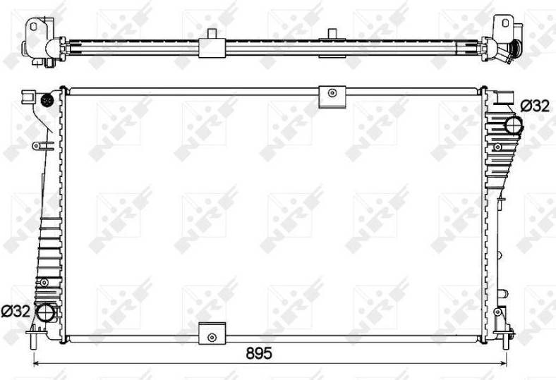 NRF Radiator, engine cooling 53123