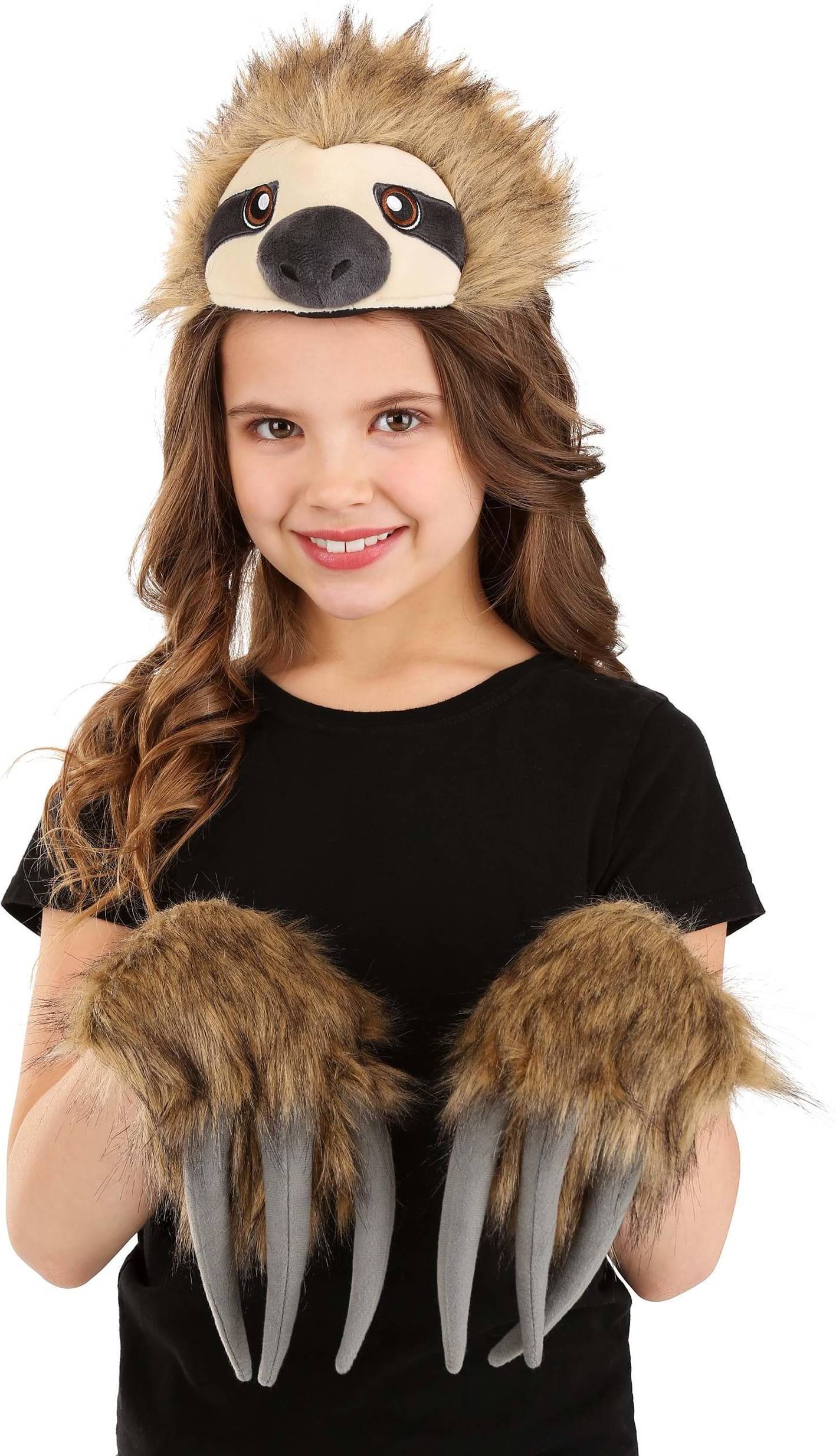 Elope Sloth Plush Headband & Paws Kit