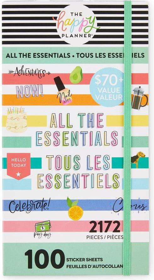 Planner The Happy Planner Mega Value Pack Stickers 100 Sheets All Essentials