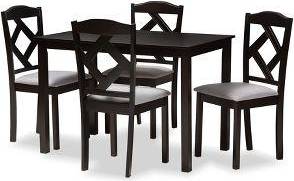 Baxton Studio Ruth Dining Set 27.6x27.6" 5pcs
