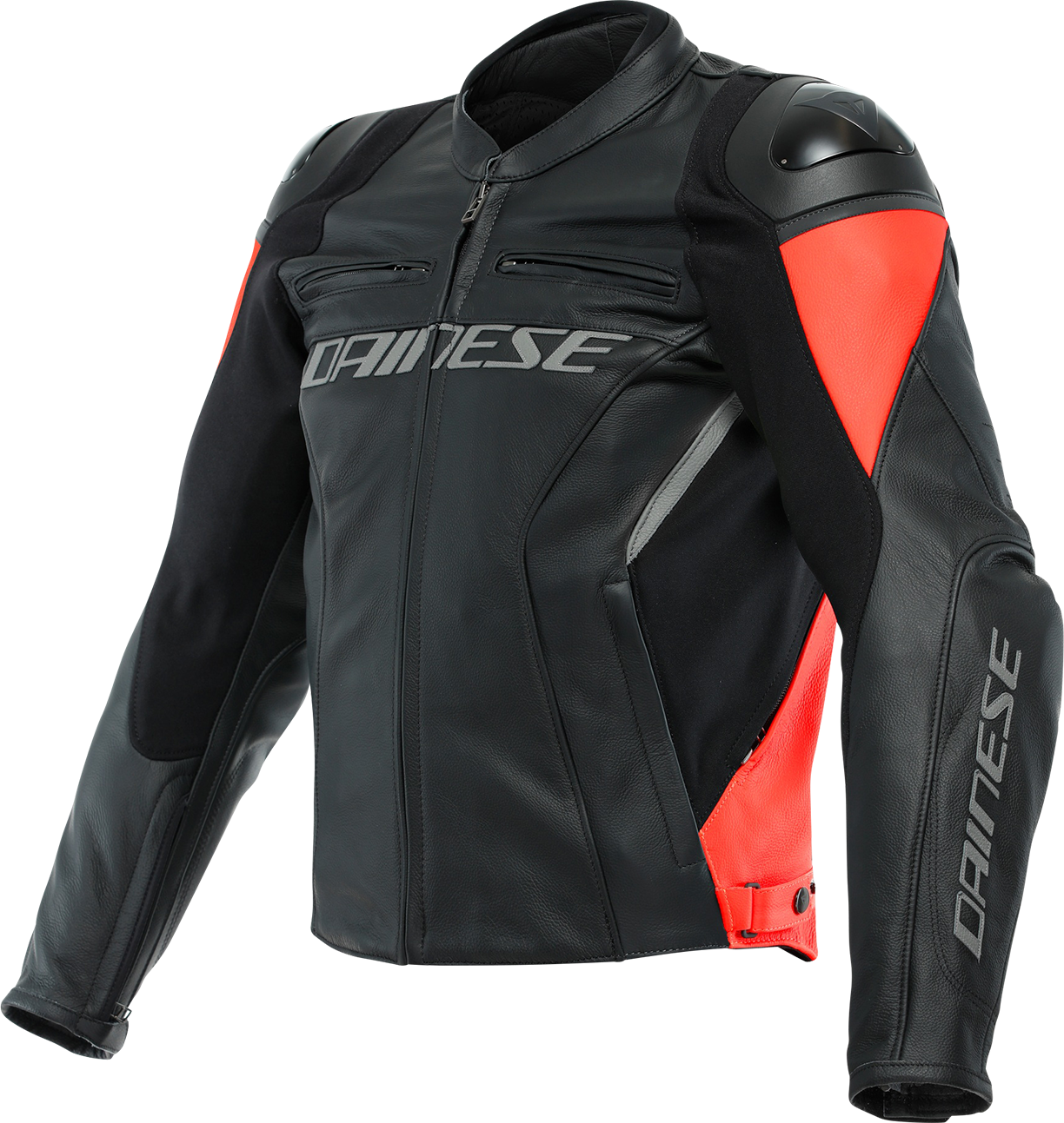 Dainese Racing 4 Leather Jacket - Black/Red