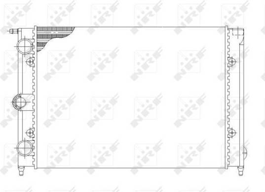 NRF Radiator, engine cooling 58697