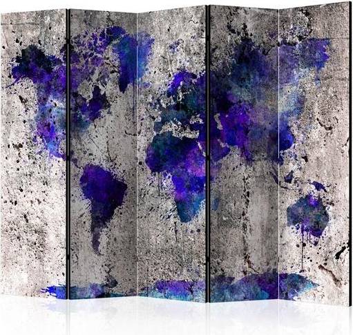 Artgeist World Map: Ink Blots II Rumsavdelare