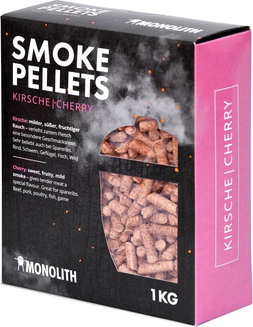 Pellets Monolith Rook Pellets Kersen 1KG Rookhout BBQ